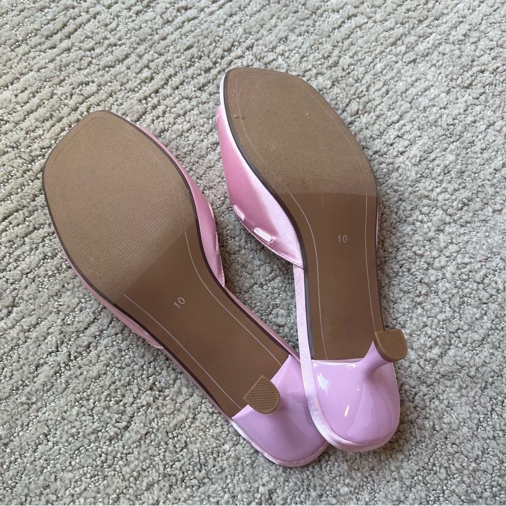Lulus Pink Bow Heels - Picture 4 of 4